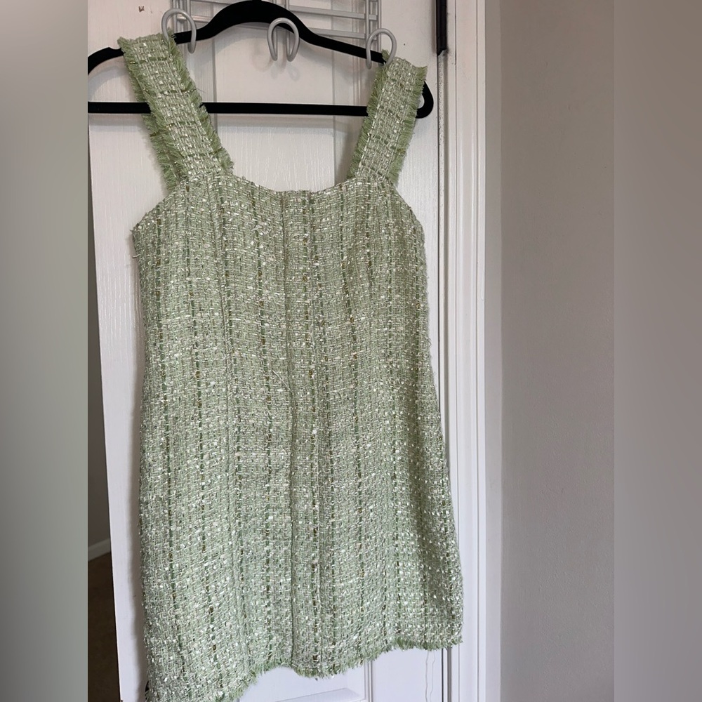 House of Harlow 1960 Mint Tweed Mini Dress